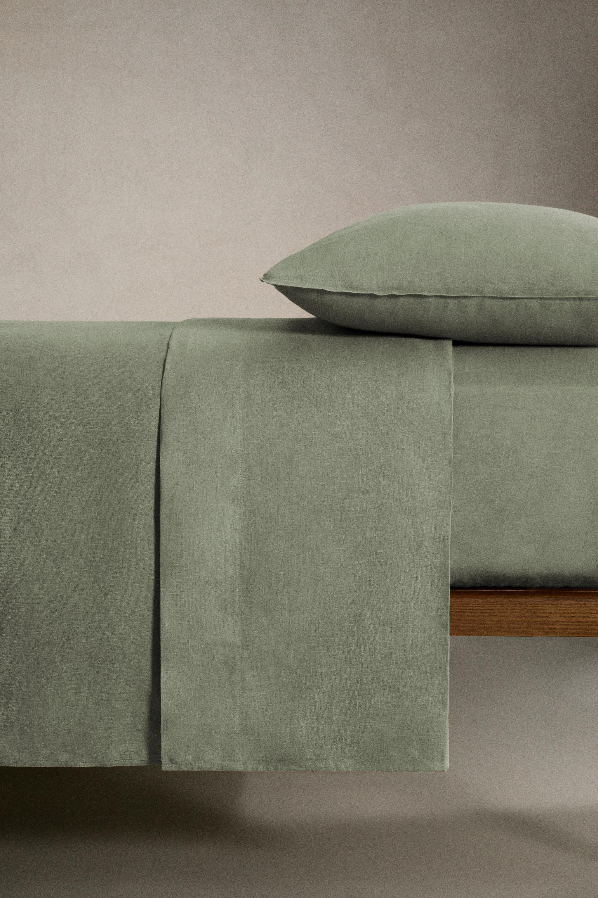 WASHED LINEN FLAT SHEET (140 GSM)